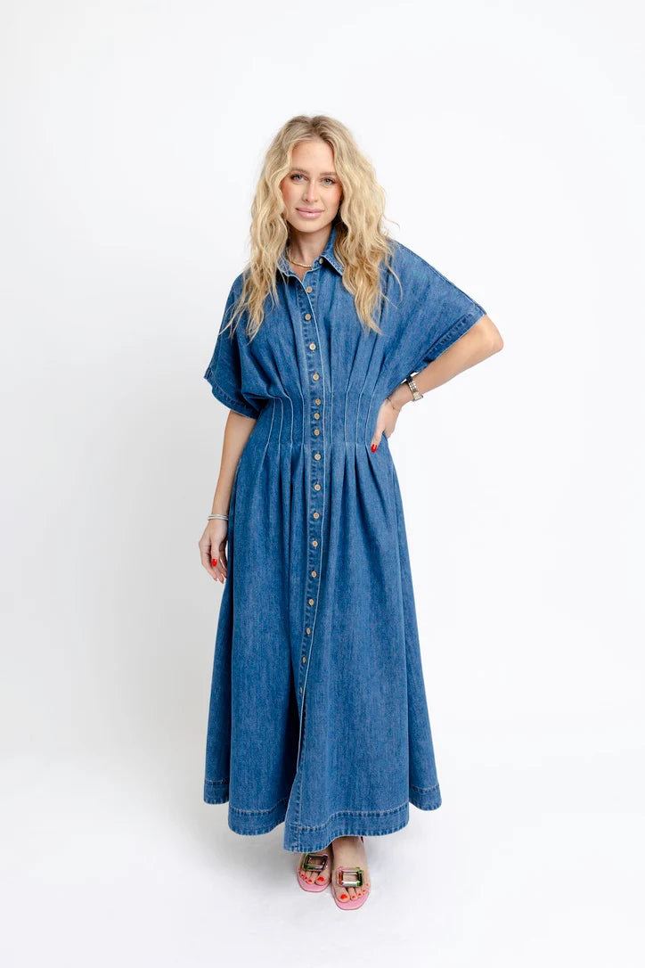 DENIM SHIRT MAXI