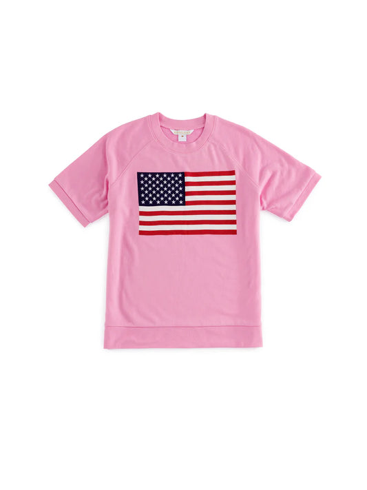 FLAG SHORT SLEEVE TOP