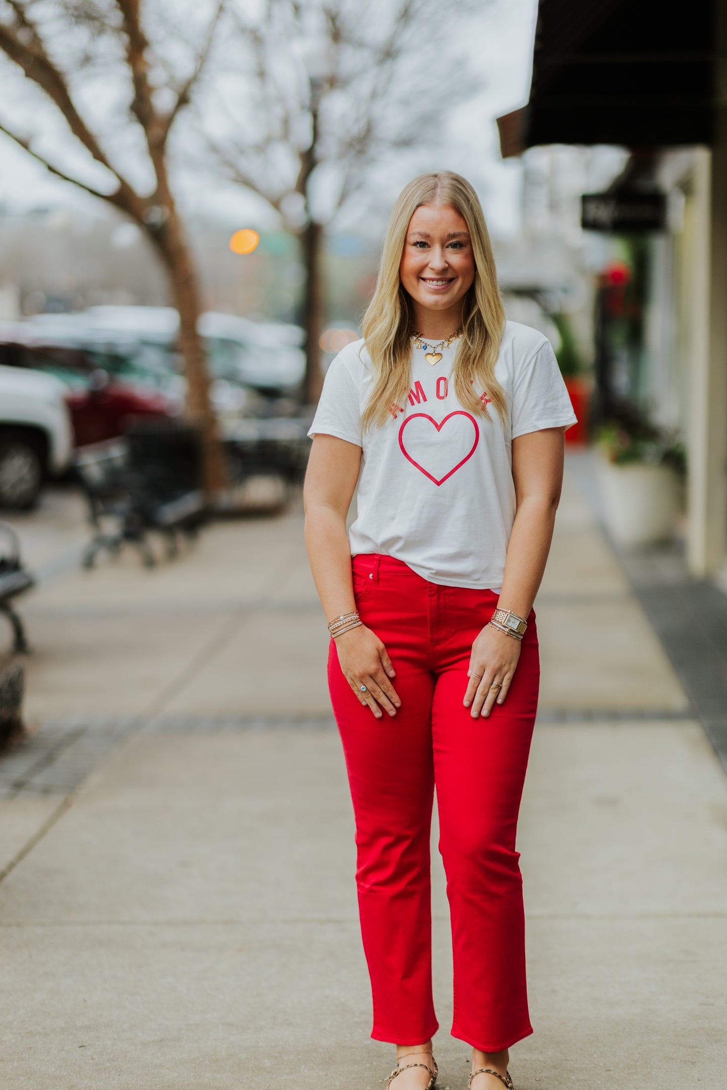 AMOUR TOURIST TEE IN SEA SALT