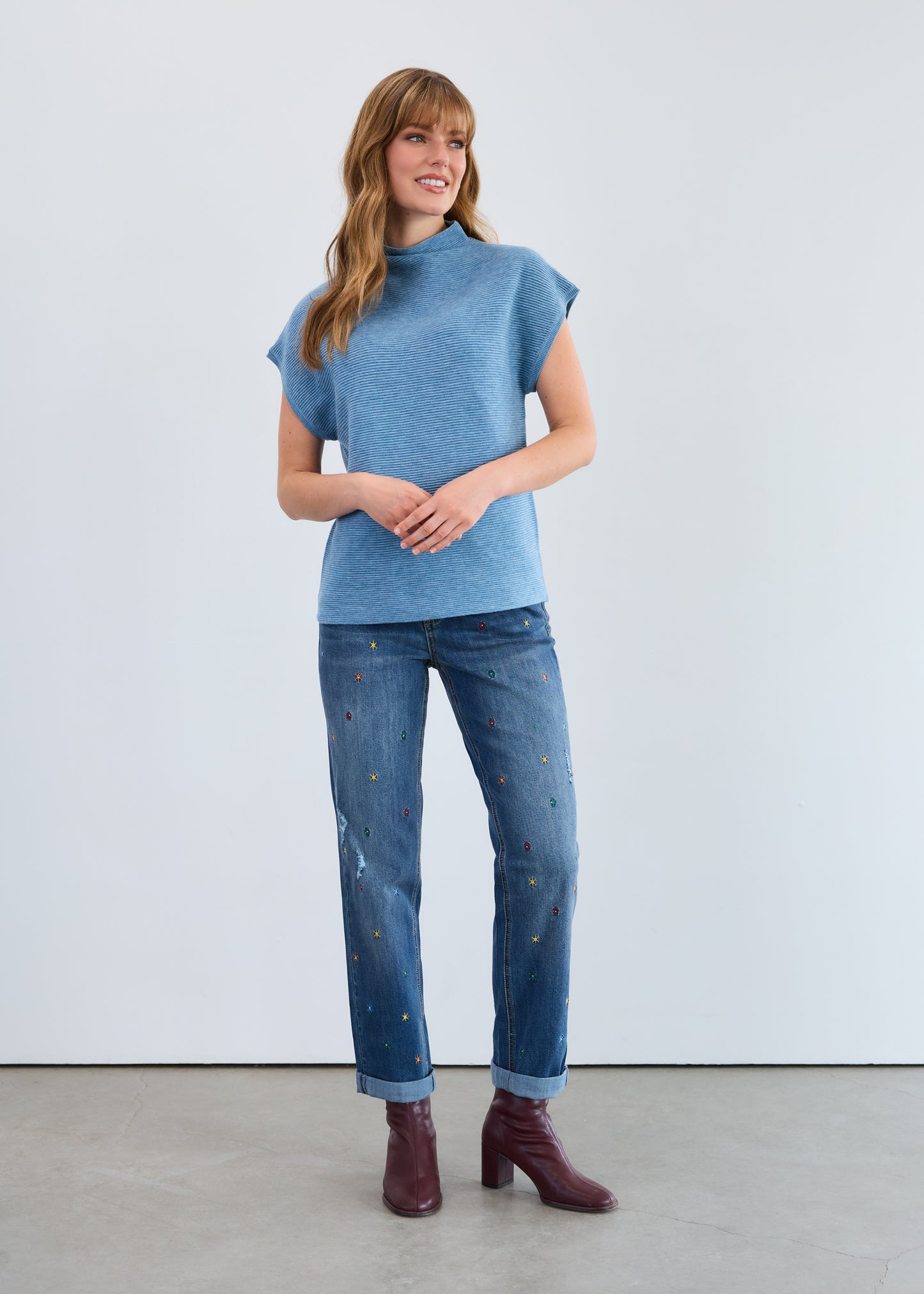 OTTOMAN CAP SLEEVE