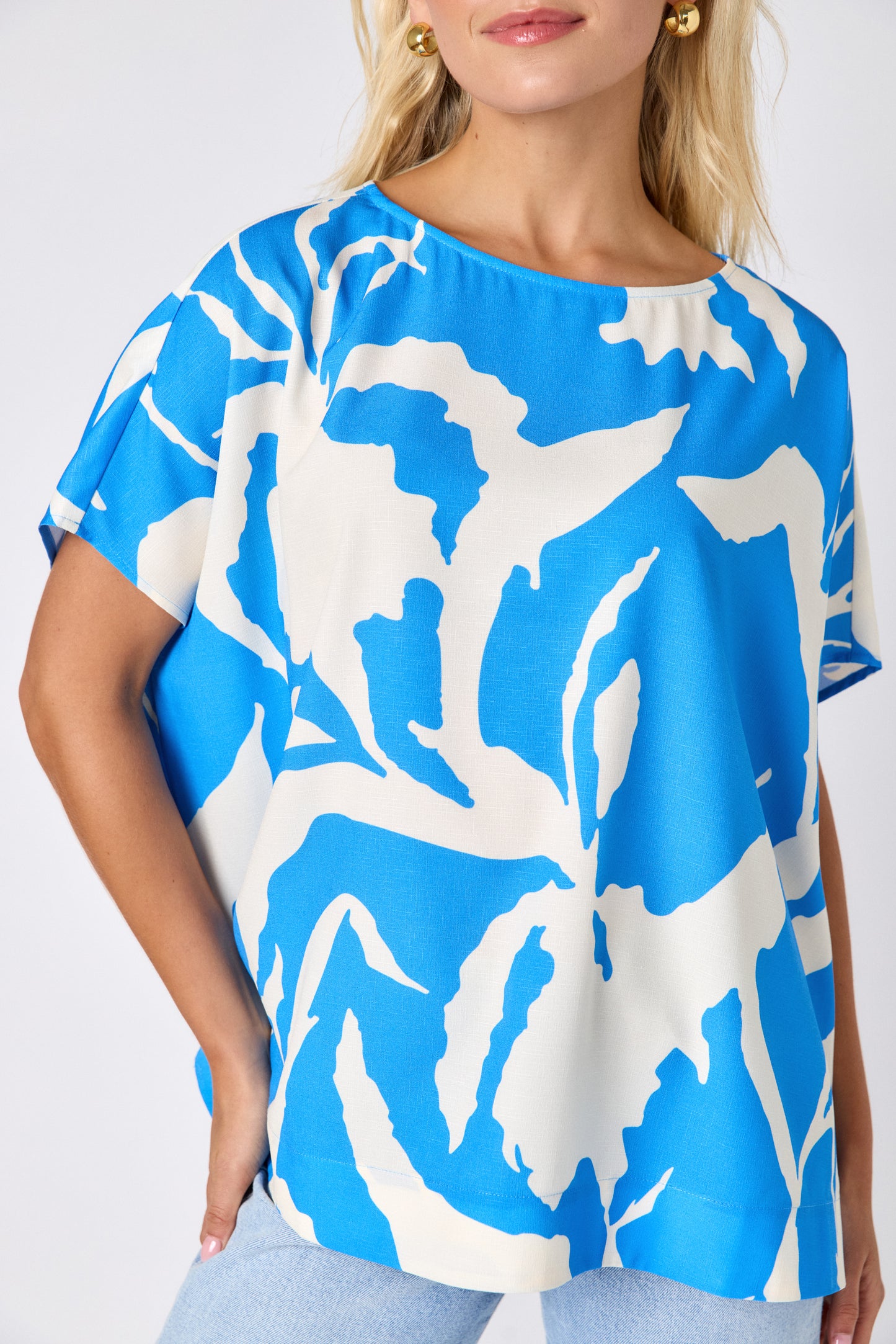 MAXINE TUNIC IN BLUE FERN