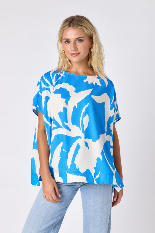 MAXINE TUNIC IN BLUE FERN