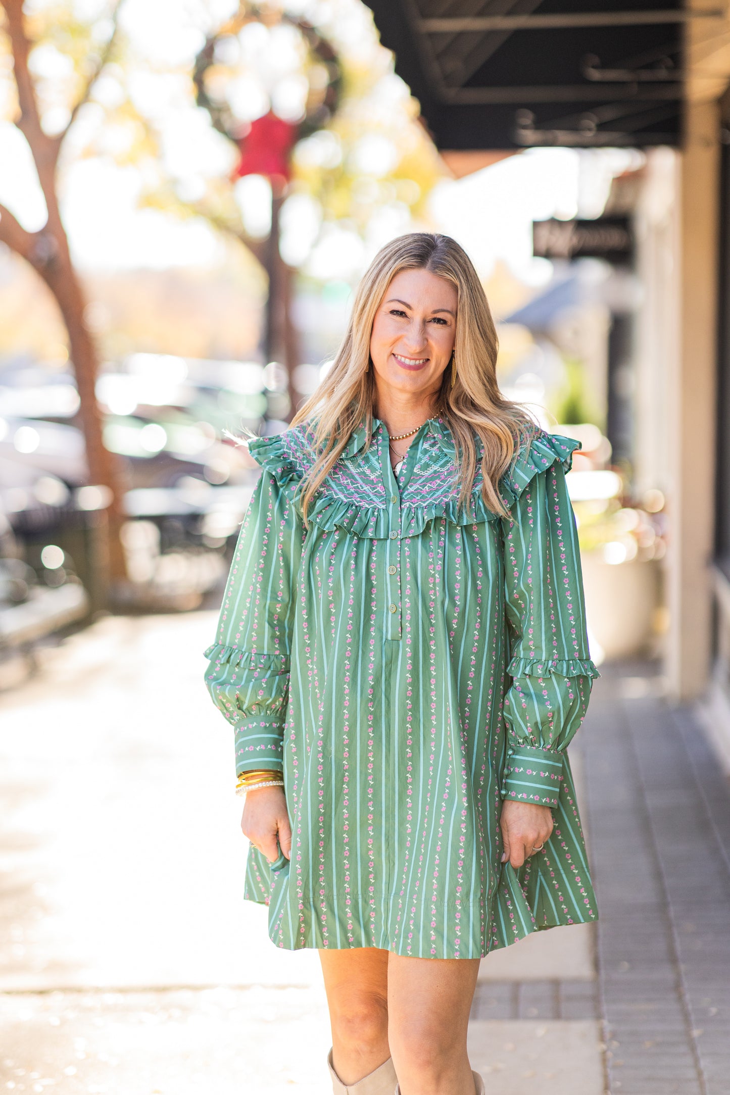TARPLEY GREEN PETERPAN COLLAR DRESS
