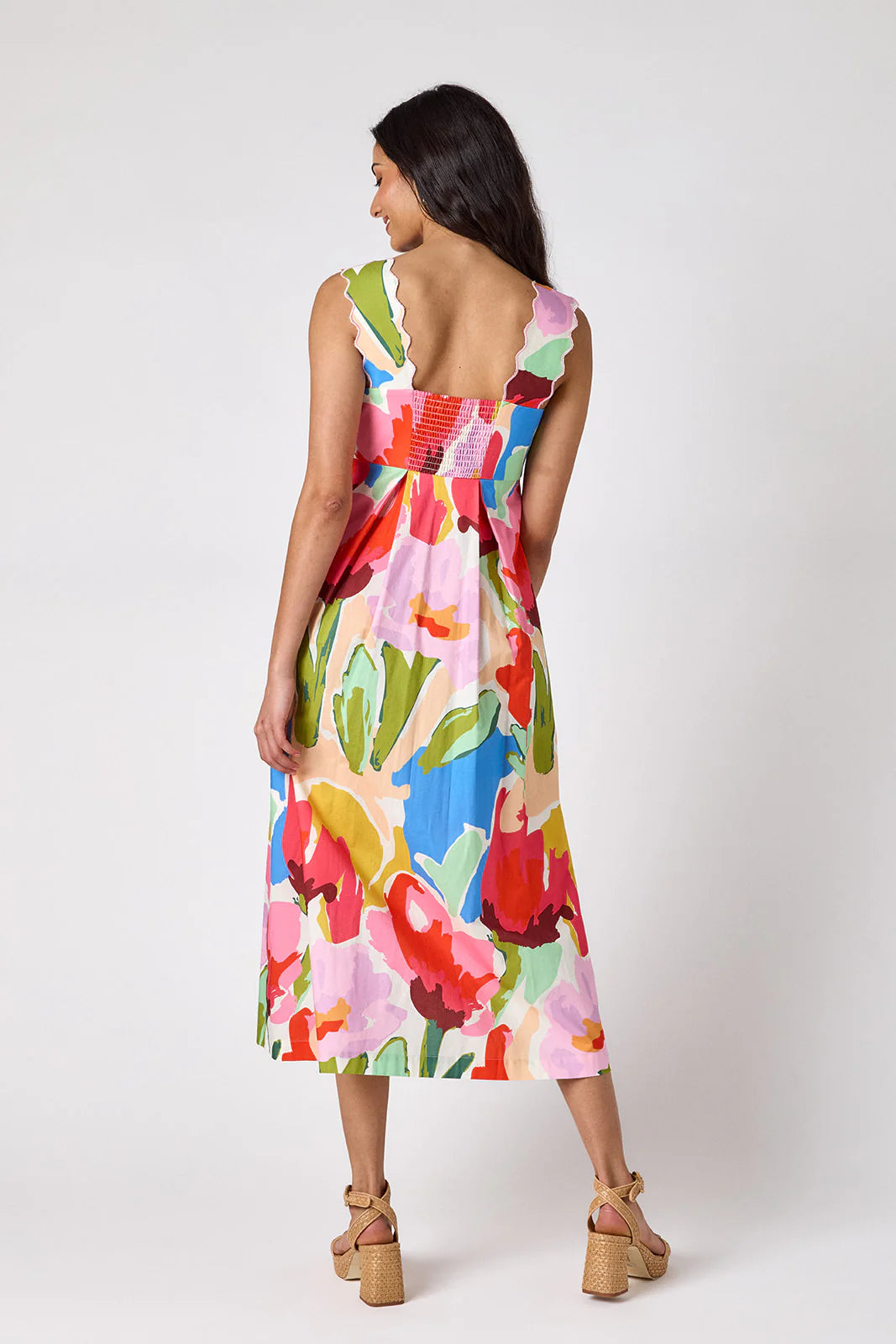 EVIE PAINTED PETALS DRESS