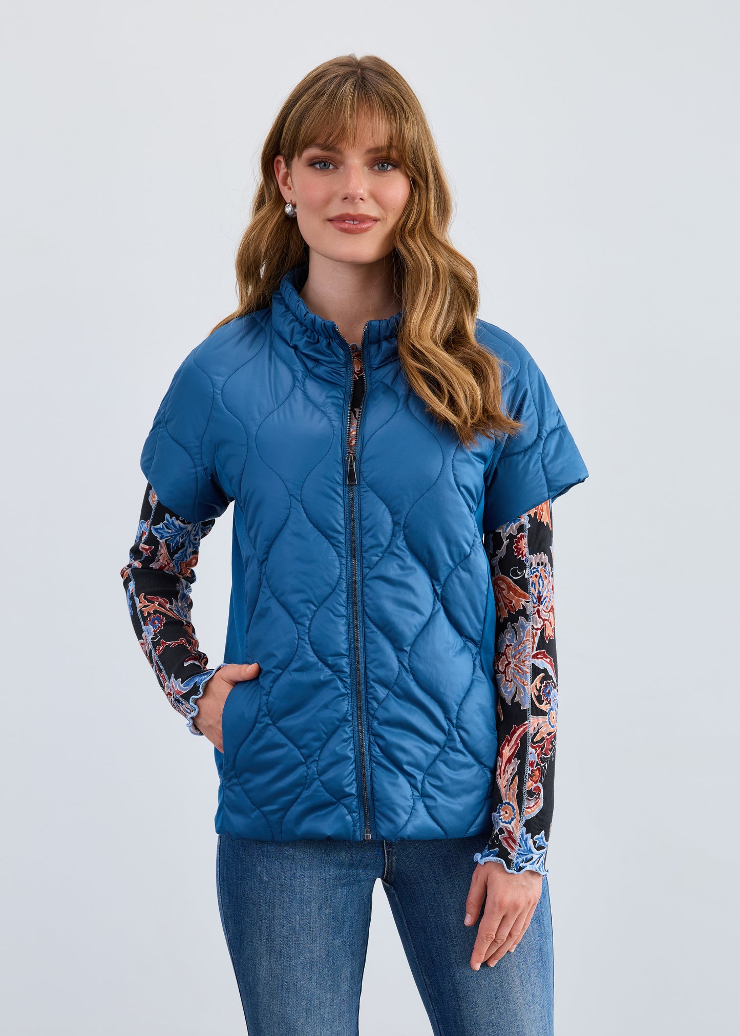 INDIGO SHORT SLEEVE VEST