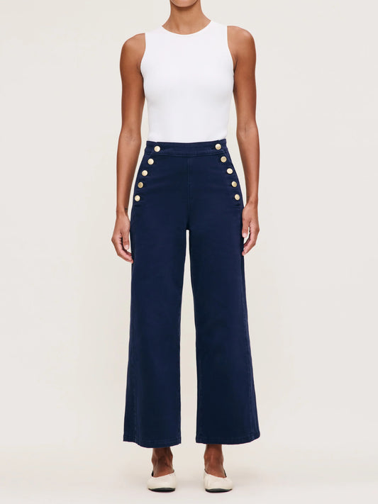BRIGHT NAVY HEPBURN PANT BY DL