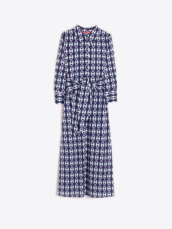 NAVY BLUE CHAIN PRINT