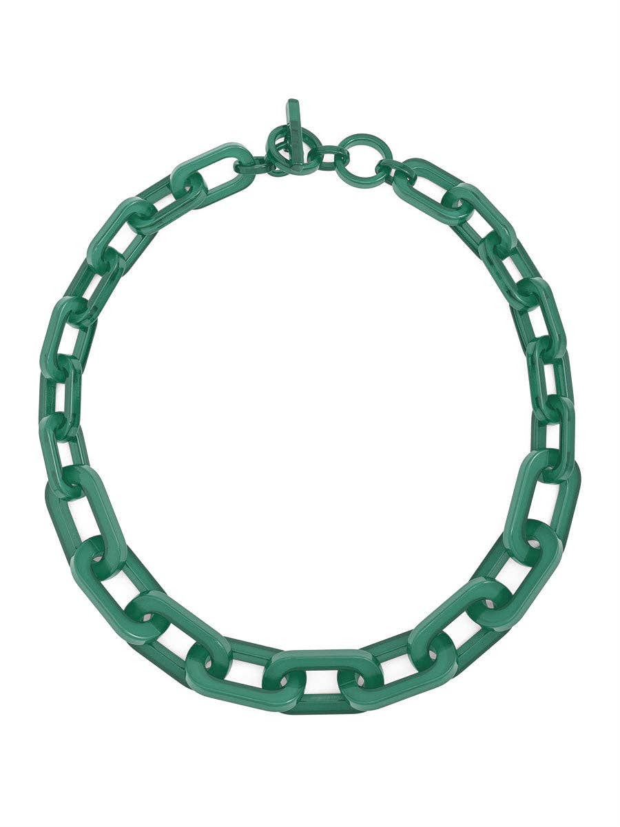 RESIN CHAIN COLOR NECKLACE