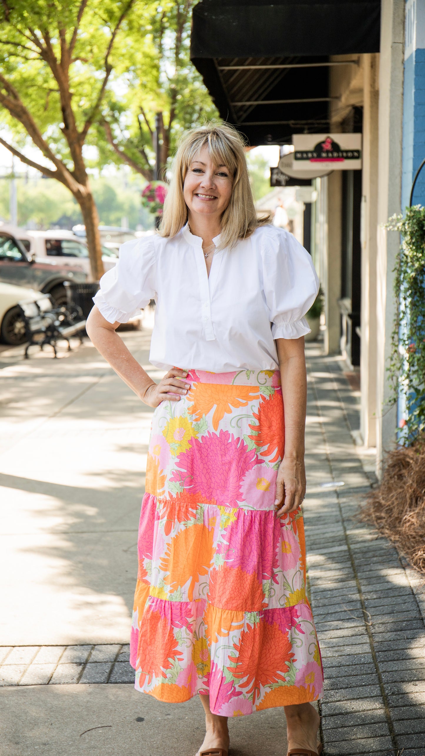 ADA SKIRT IN FLORAL BUNCHES