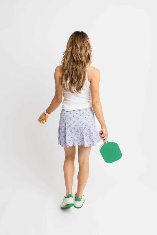 FRENCH FLORAL COURT SKIRT