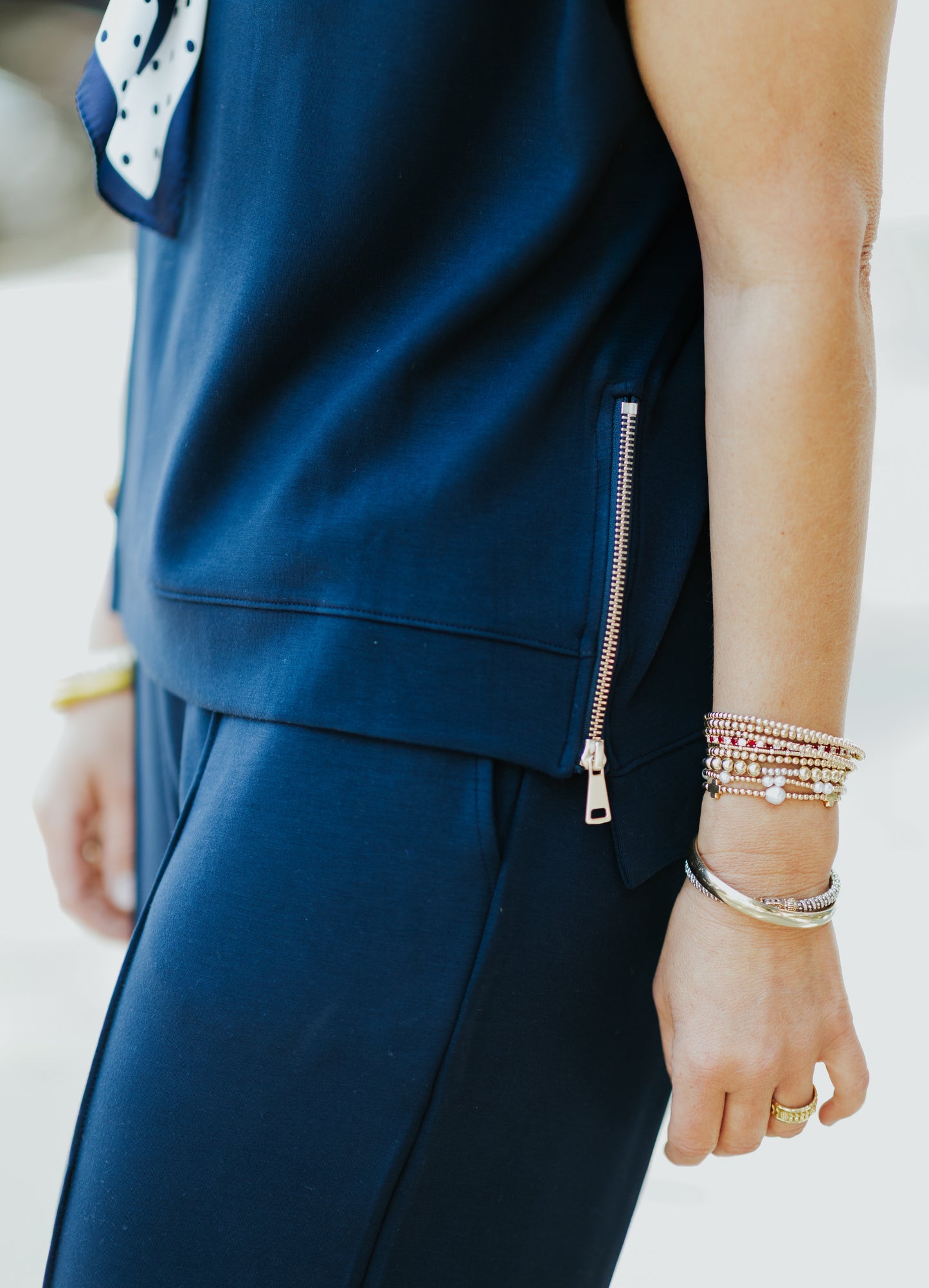 DREAMTECH PLEATED SHOULDER PANT SET