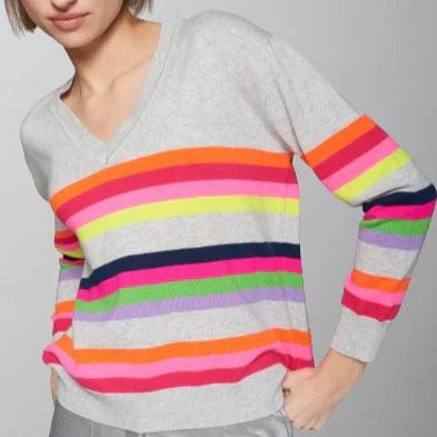 PULLOVER MULTI STRIPE SWEATER