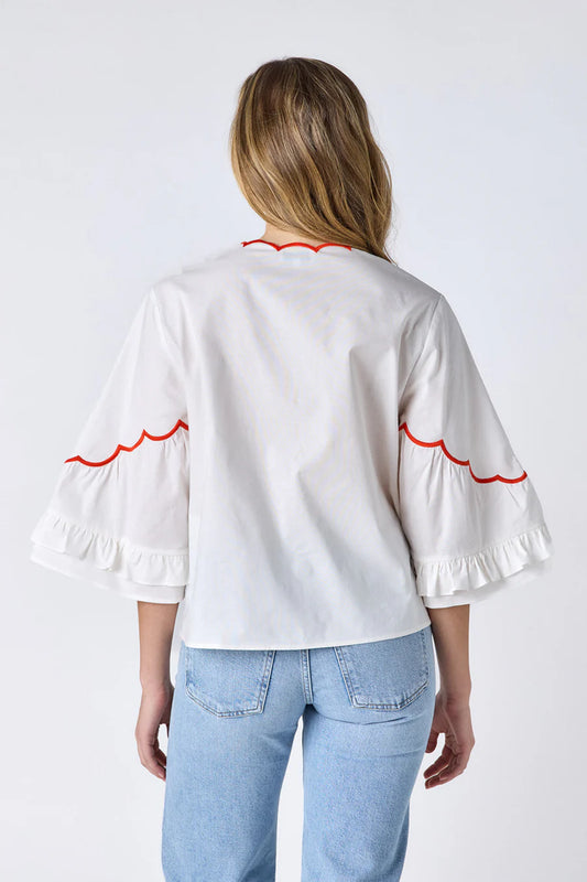 ITY BLOUSE IN IVORY