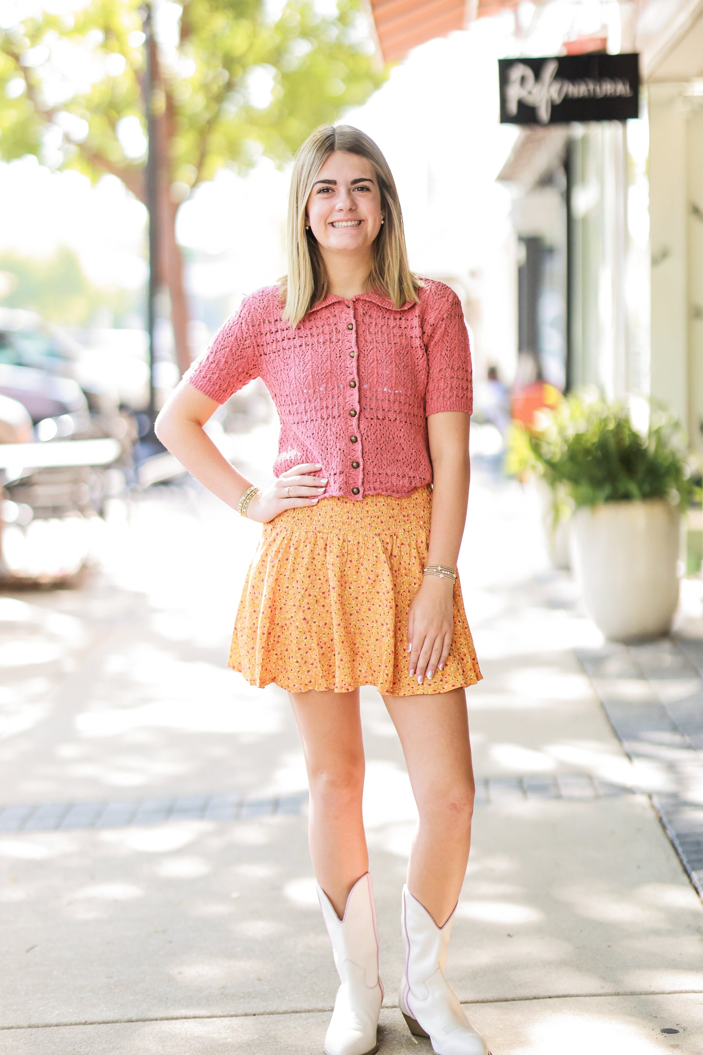 DAYLIGHT CARDIGAN IN FADED ROSE
