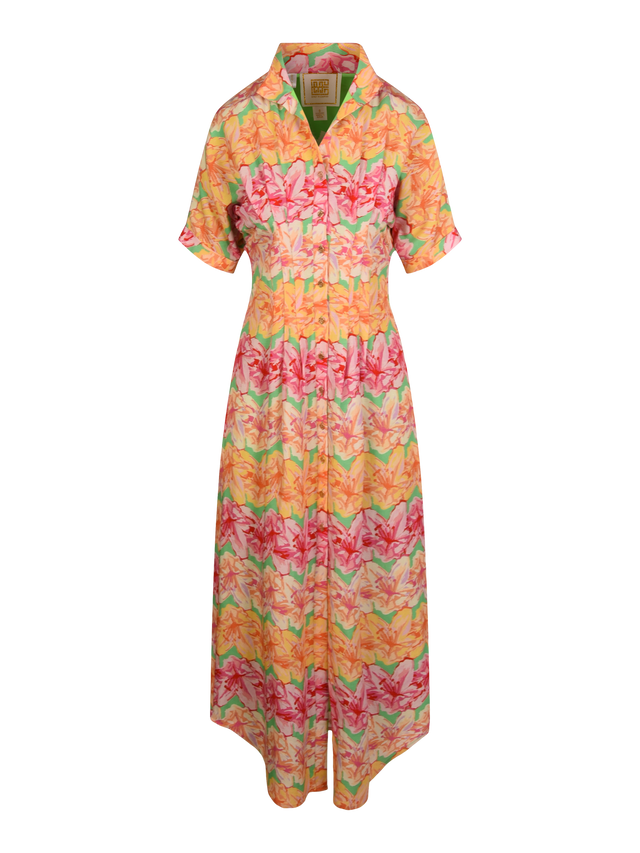GEORGIA DRESS IN AZALEA