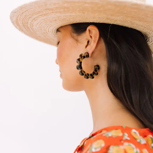 TORTOISE OUTLINE HOOPS