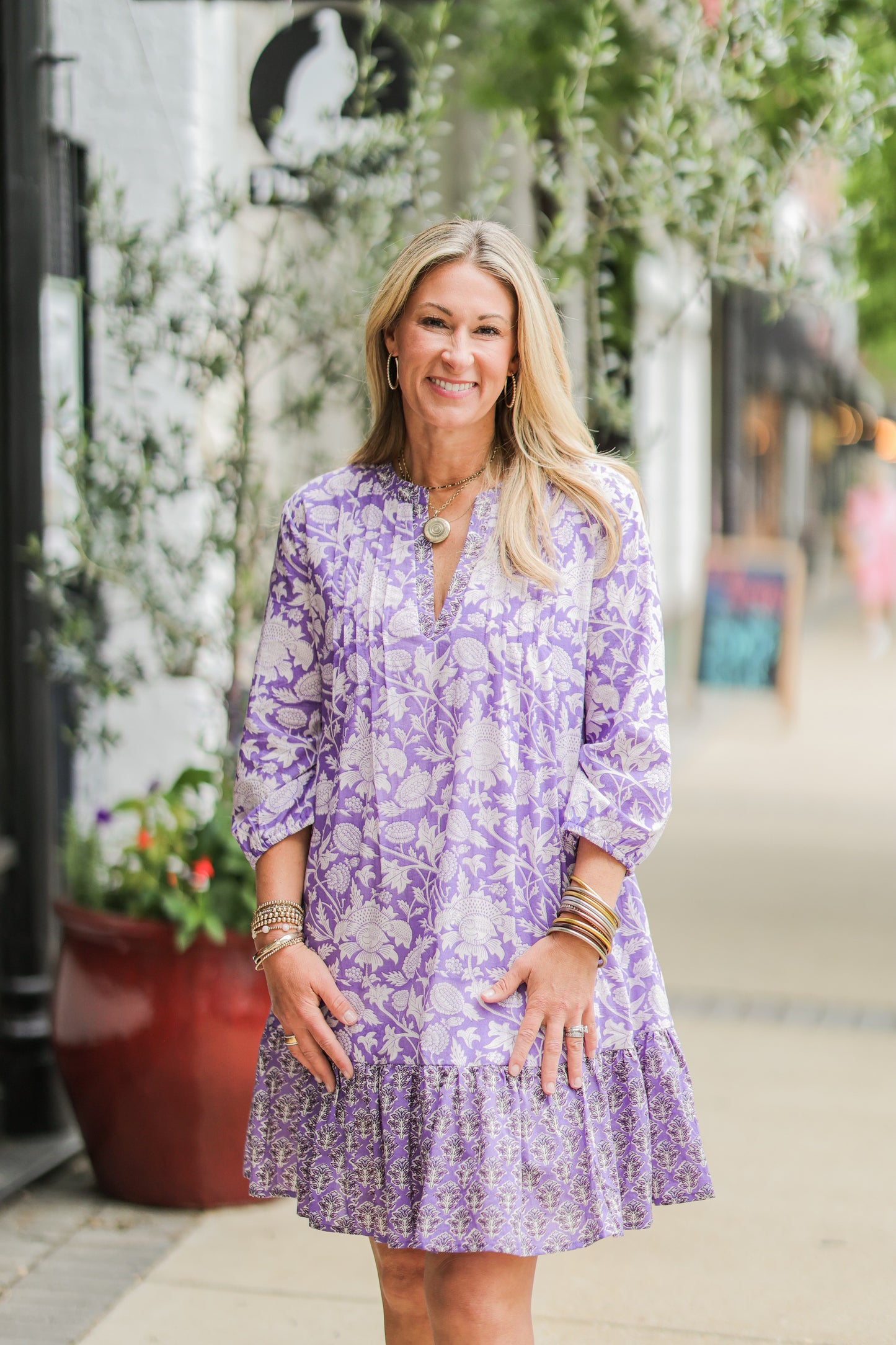 RELAX IN LAVENDER DRESS