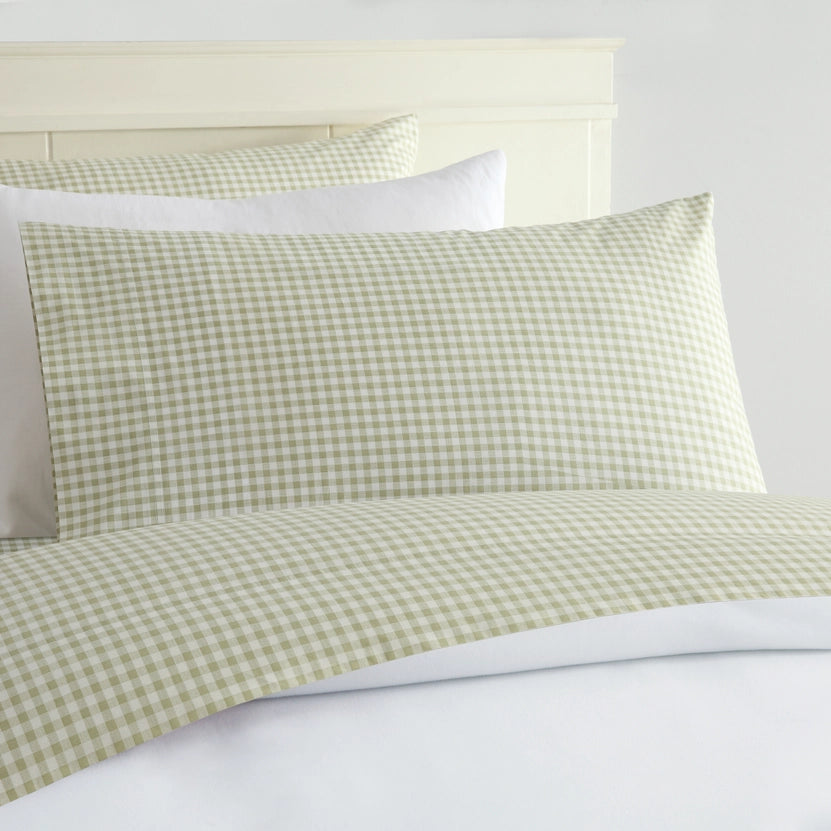 QUEEN GINGHAM SHEET SET