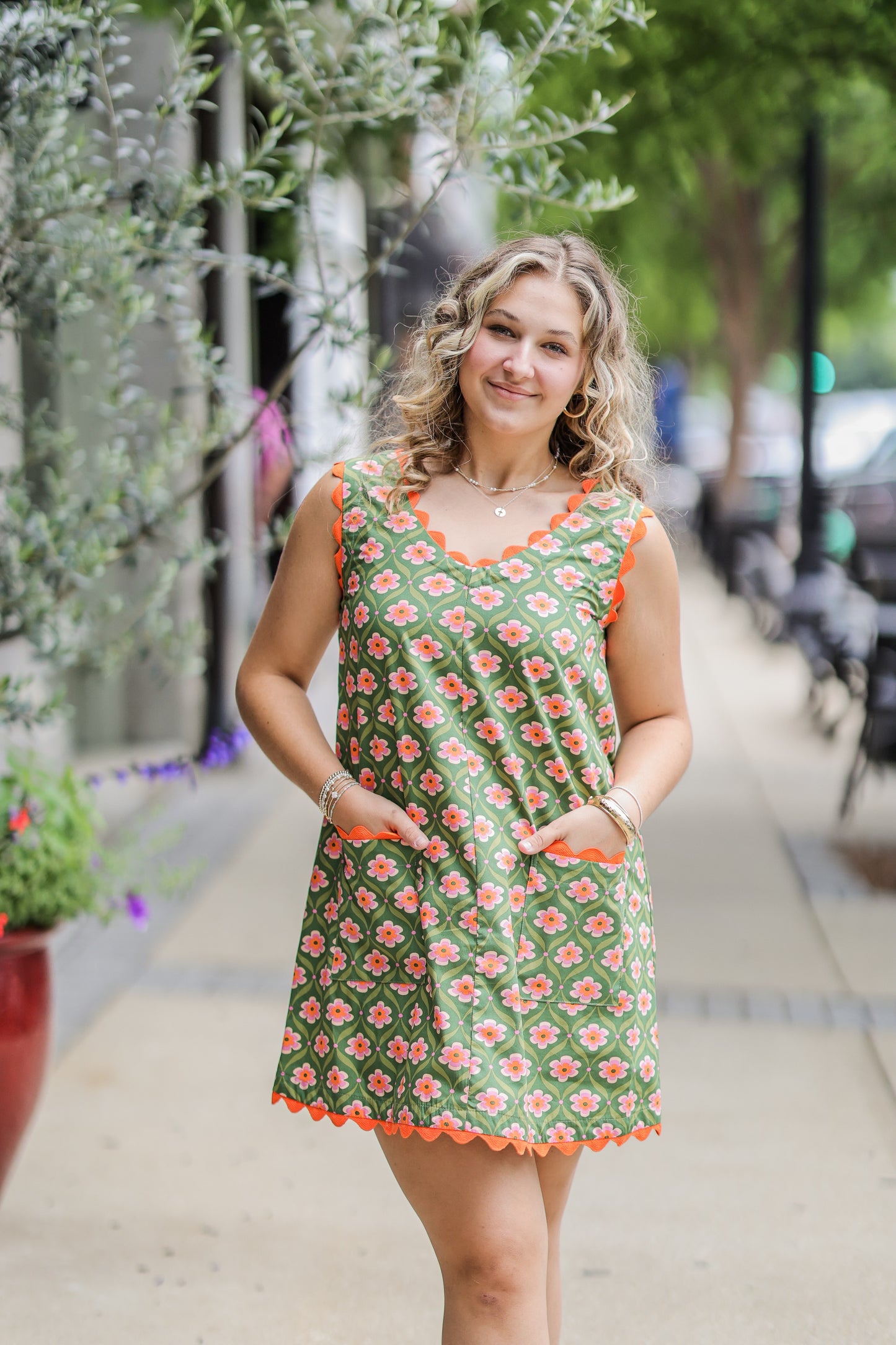 FLOWERING WAVES DRESS