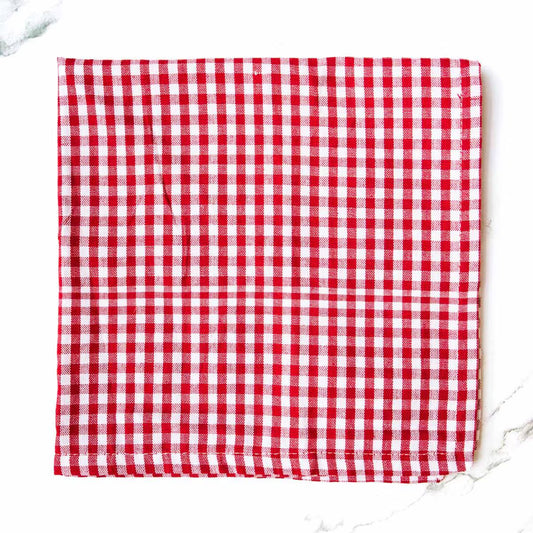 RED/WHITE GINGHAM NAPKIN