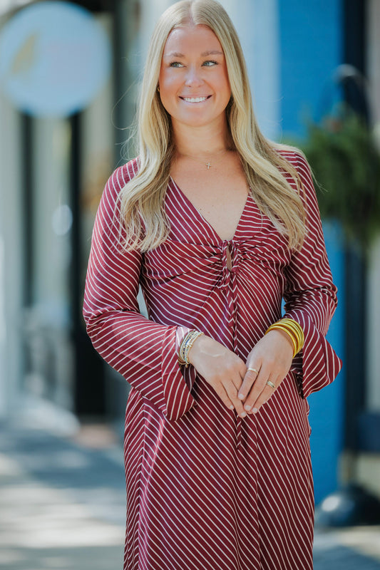 BLEEKER BIAS MIDI DRESS