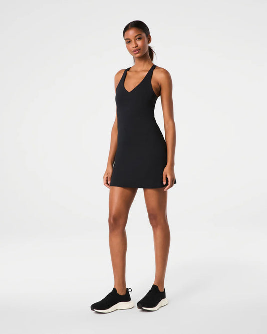 GET MOVING V-NECK DRESS