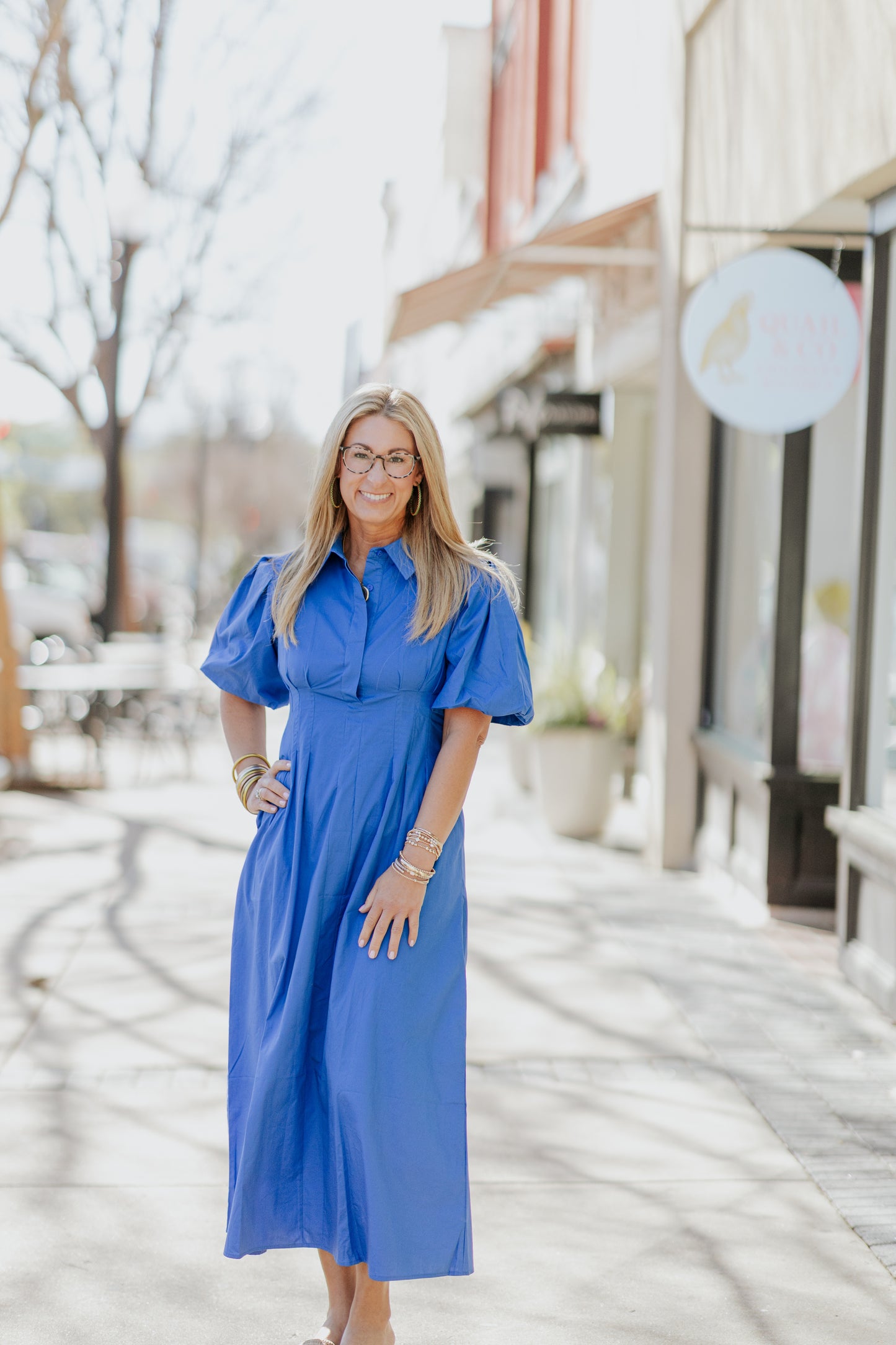 LEGETTE COBALT POPLIN