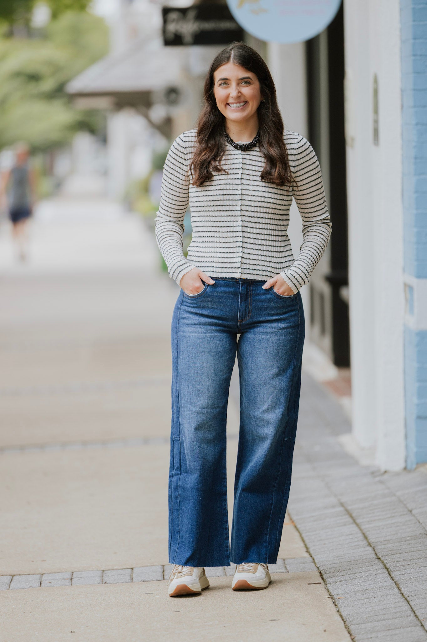 ROSANNA STRIPE SWEATER TOP