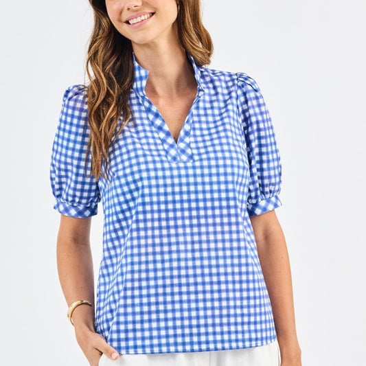 TRICIA GINGHAM TOP