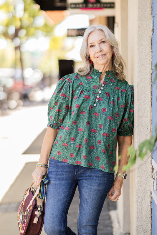 ELLIE WOODLAND BLOUSE