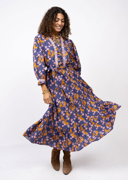 AROUND THE HORSES DRESS