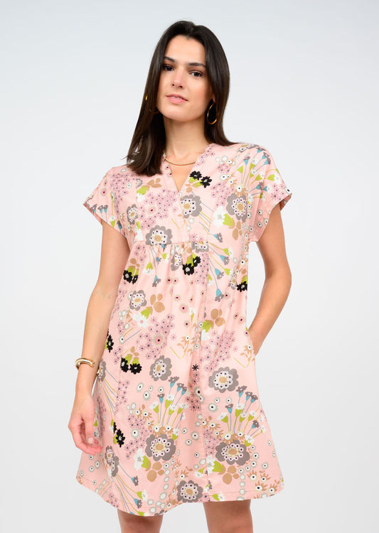 FLOWERS ON FLOWERS DRESS