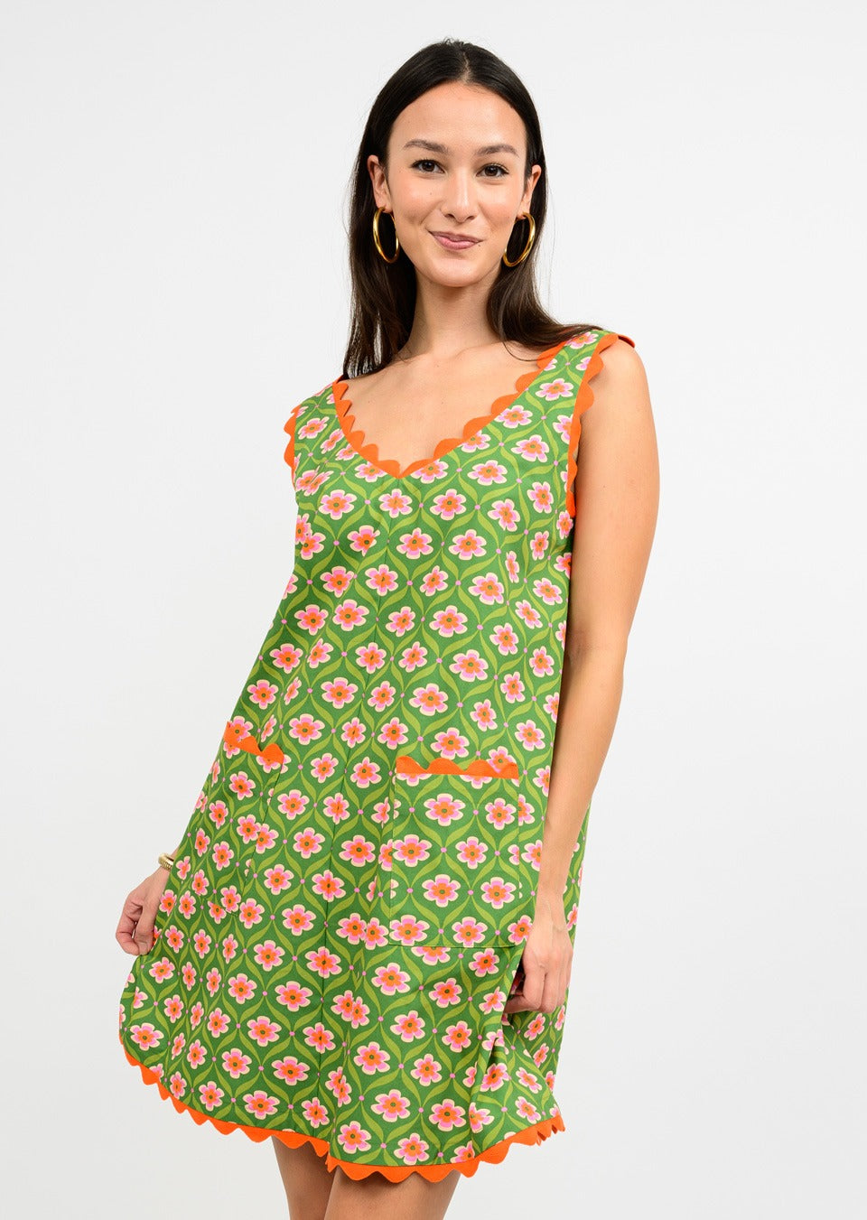 FLOWERING WAVES DRESS