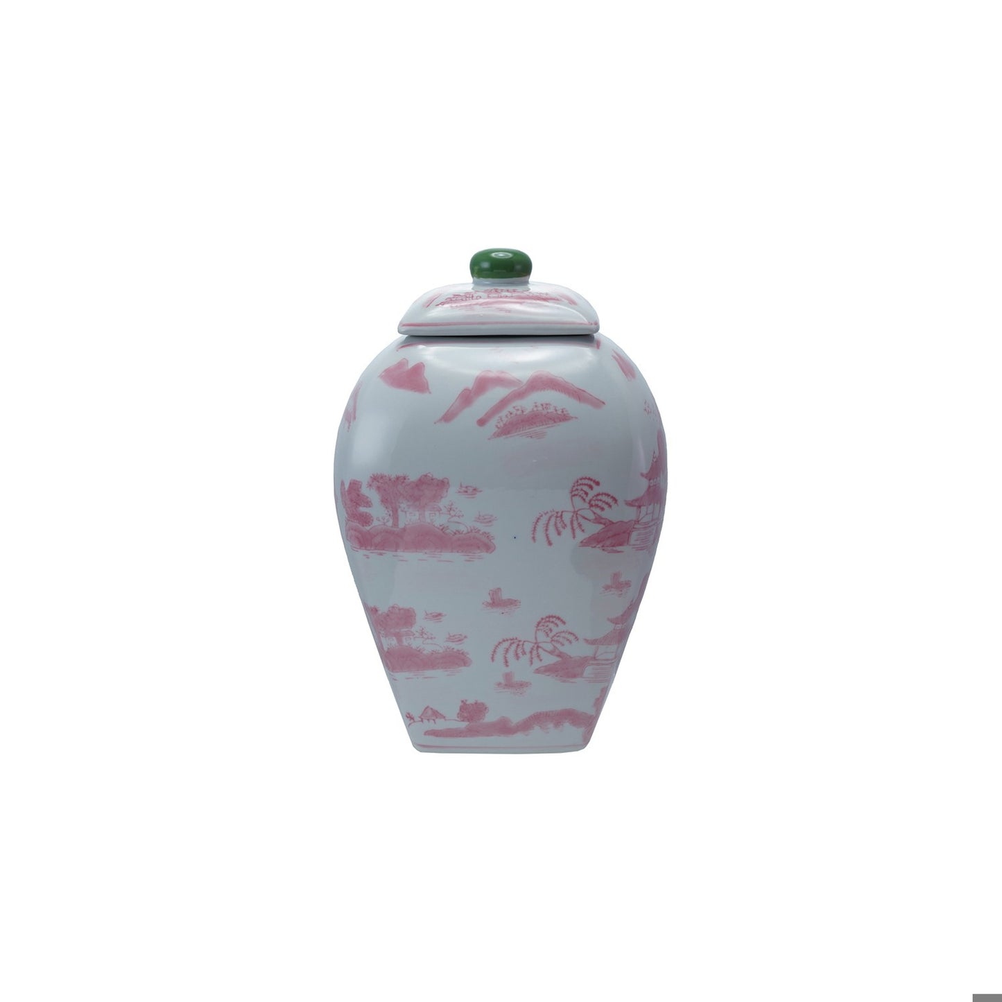 PINK & GREEN GINGER JAR