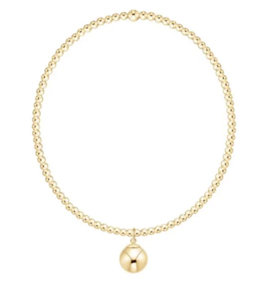 CLASSIC GOLD 8MM PEARL DANGLE