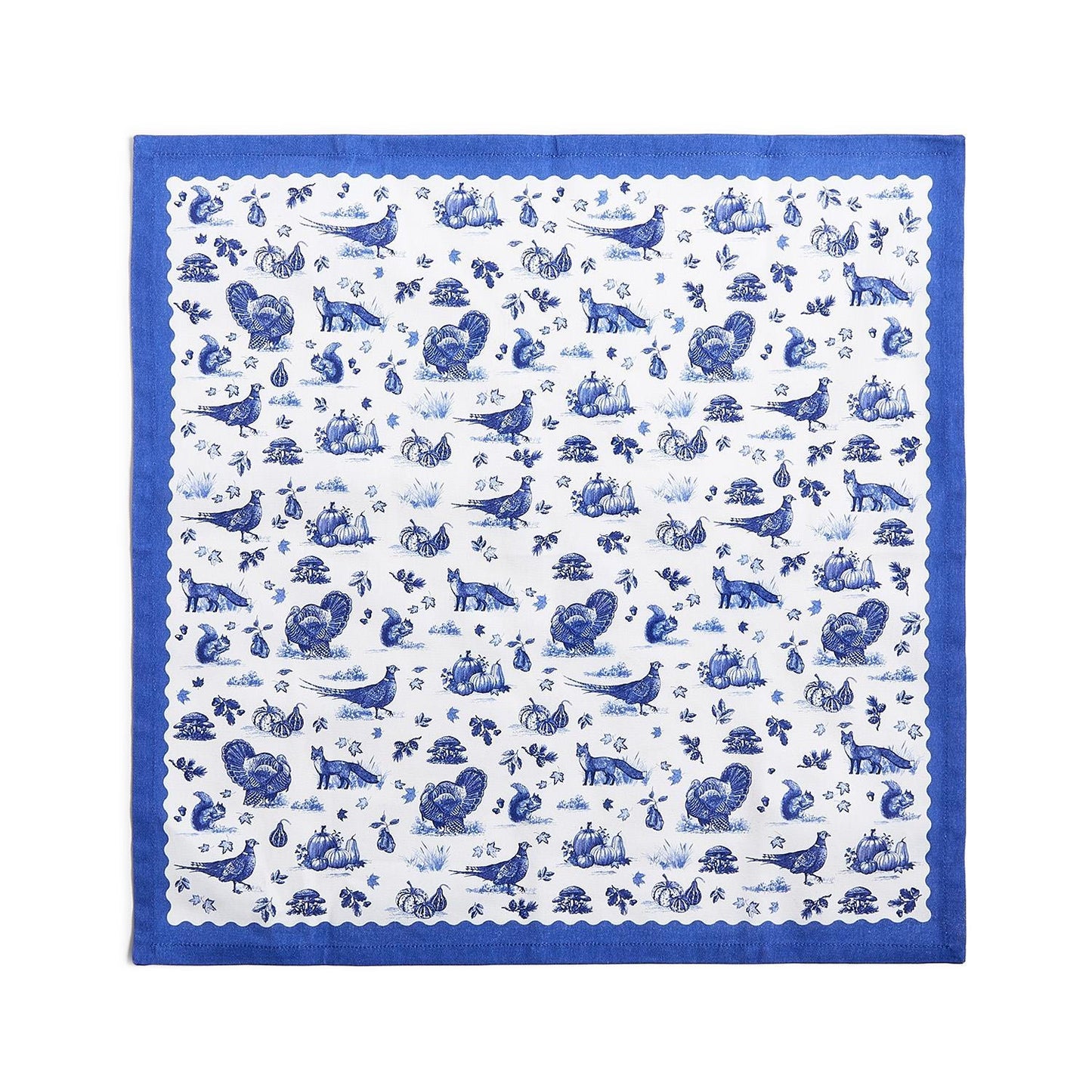 FALLING FOR BLUE TOILE SET OF 4 CLOTH NAPKINS