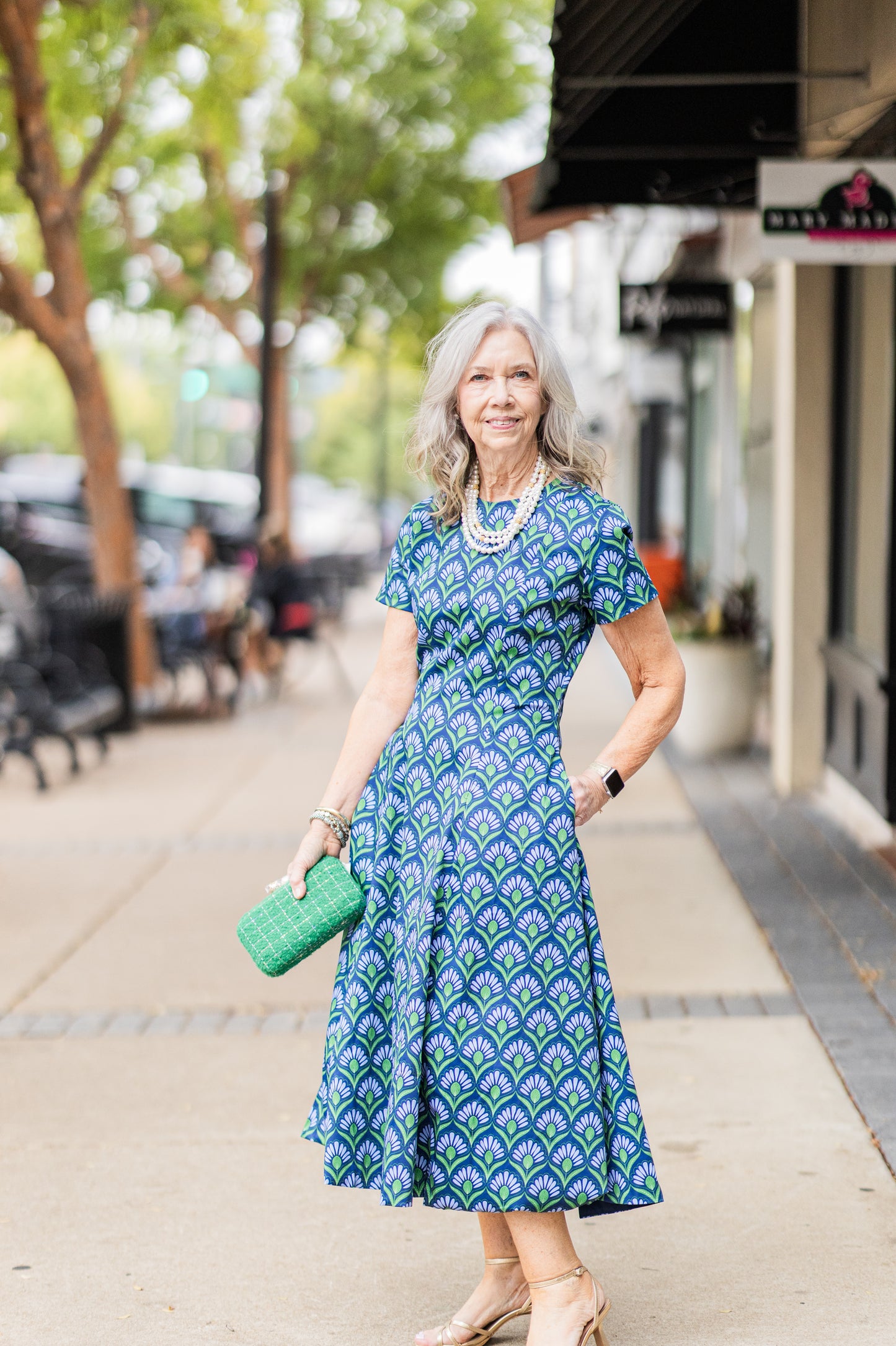 FAN FETE BLUE REVERSIBLE DRESS