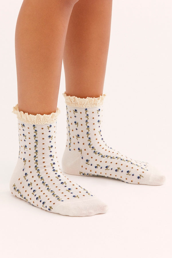 WAFFLE KNIT ANKLE SOCK
