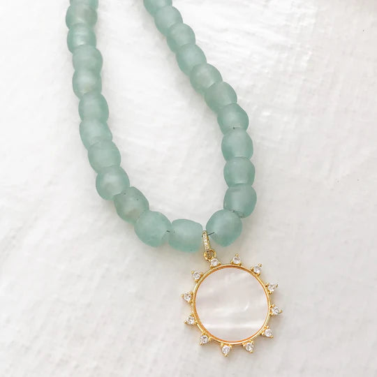 GEMSTONE SUN NECKLACE