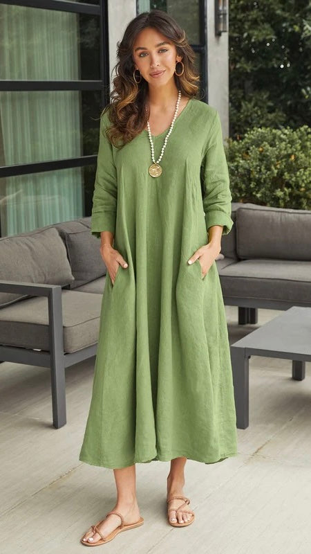 Lilly Pad Linen Maxi Medium Lilly Pad Linen Maxi Medium