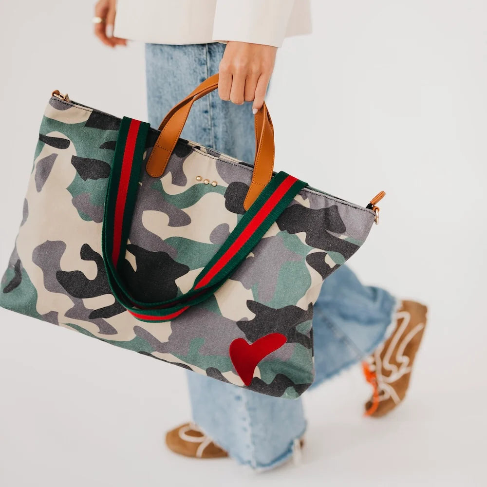 CHELSIE CANVAS PRINTED TOTE