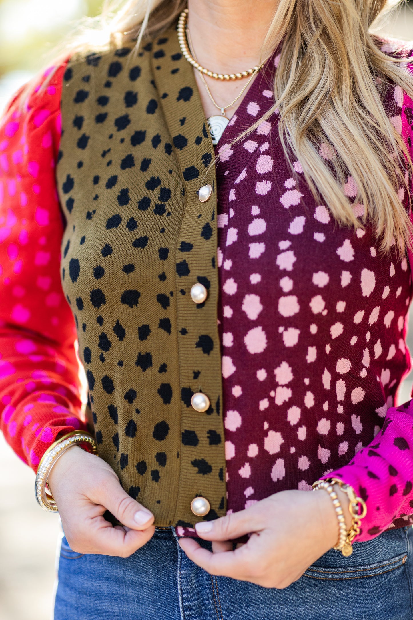 JOVIE CARDIGAN SPOTTED