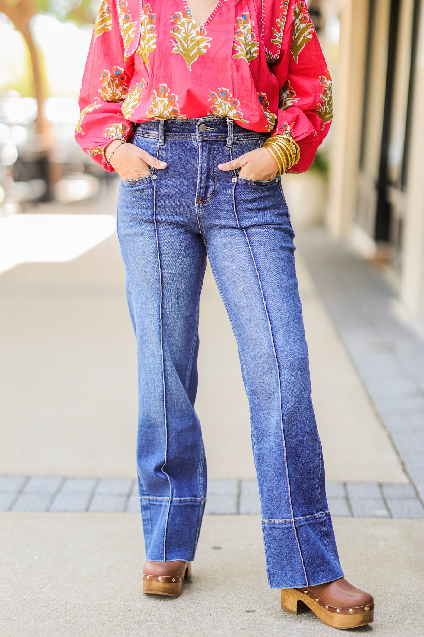 MEG WIDE LEG PINTUCK
