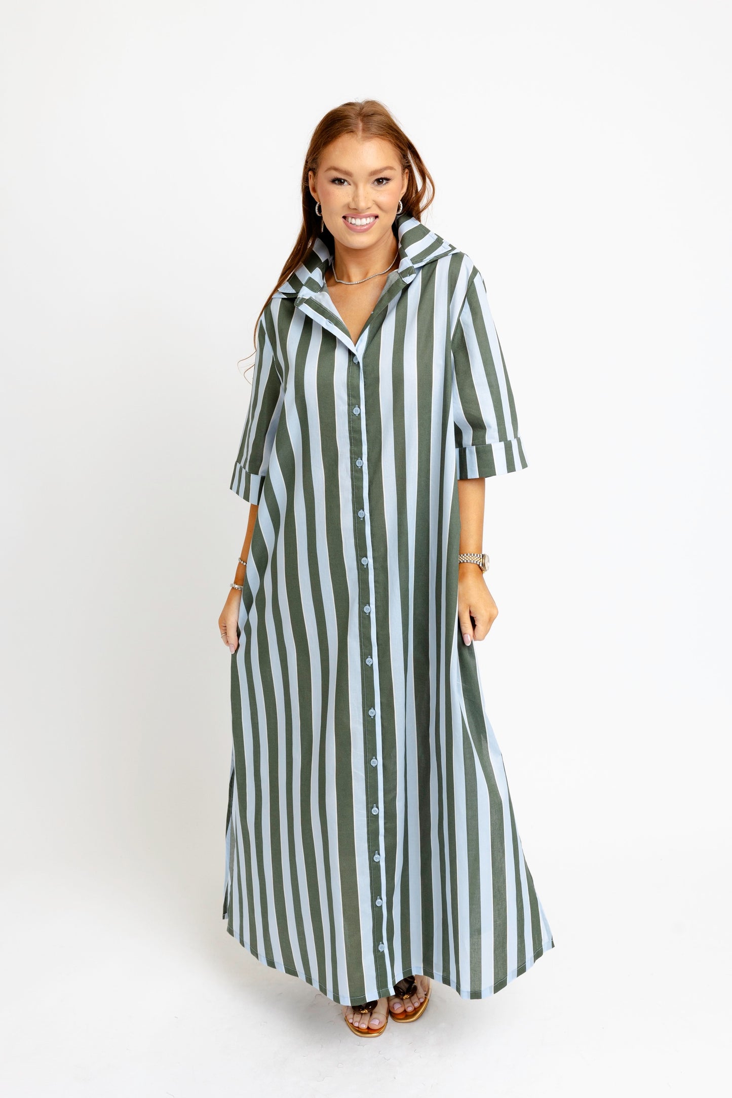 STRIPE MAXI DRESS