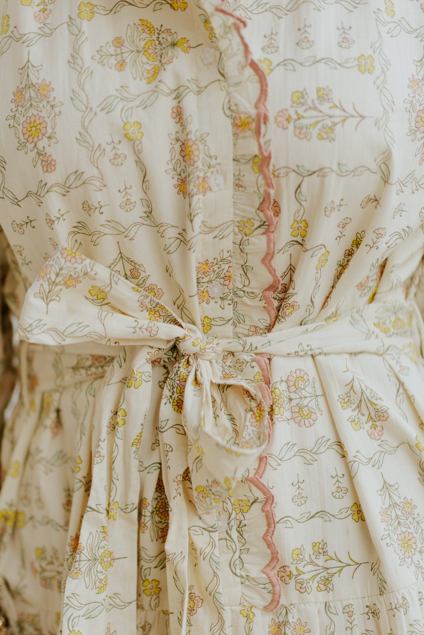 TRELLIS FLOWERS DRESS