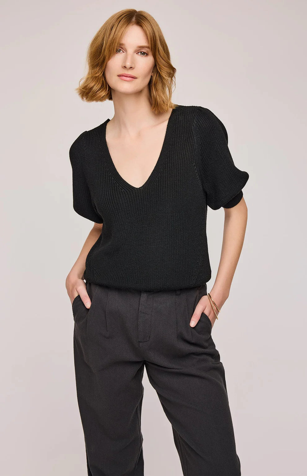 PHOEBE SHORTER SLEEVE SWEATER