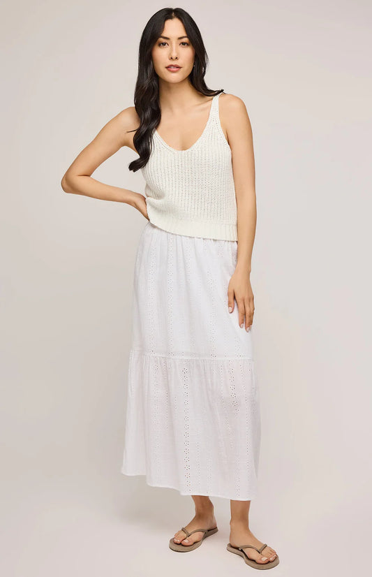 MADRID EYELET SKIRT