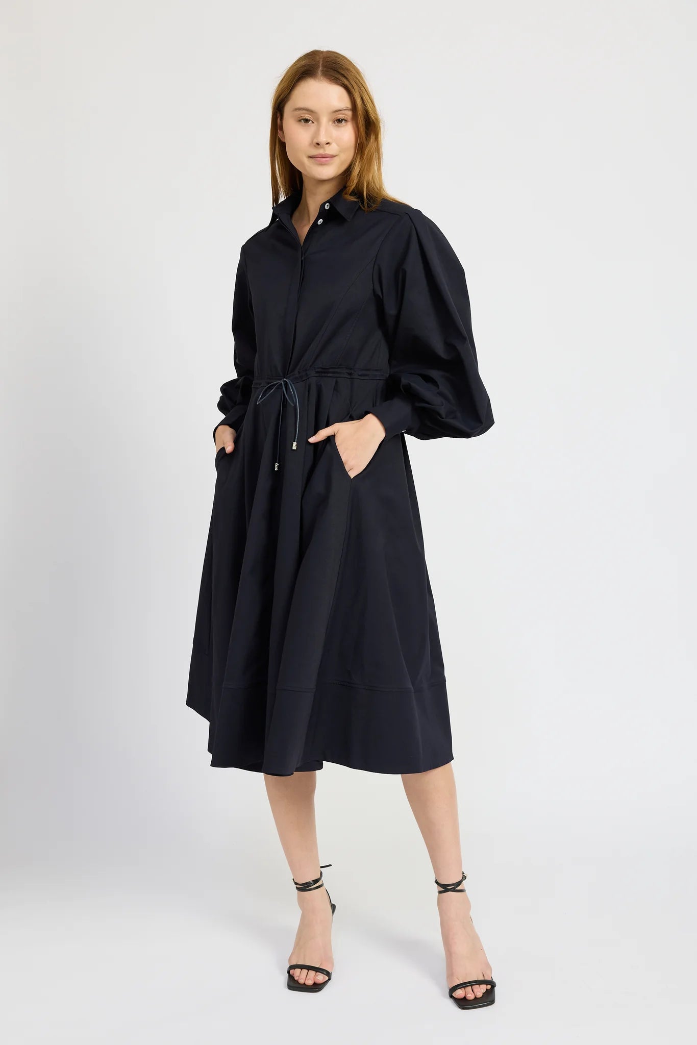 Navy Poplin Dress XSmall Navy Poplin Dress XSmall