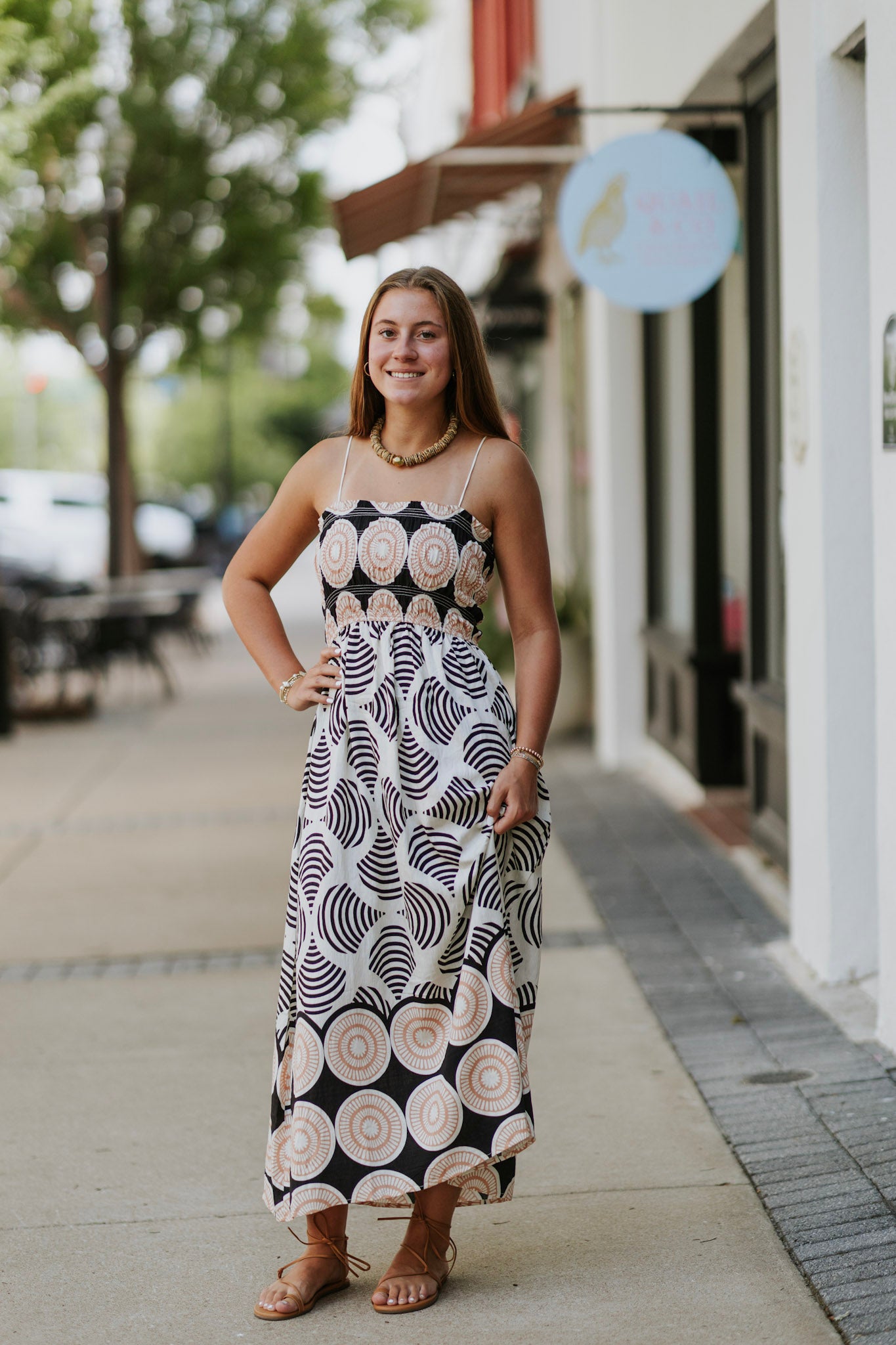 MIDNIGHT SHELL SMOCK MIDI DRESS Ally B Boutique MIDNIGHT SHELL SMOCK MIDI DRESS Ally B Boutique