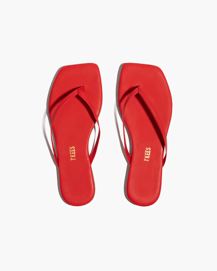 TKEES RED SQUARE TOE LILY